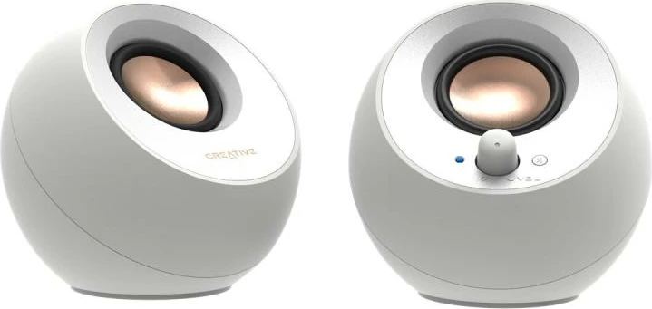 Altoparlantë për kompjuter Creative Pebble V3, 2.0 Bluetooth, 51MF1700AA002, Bardhë