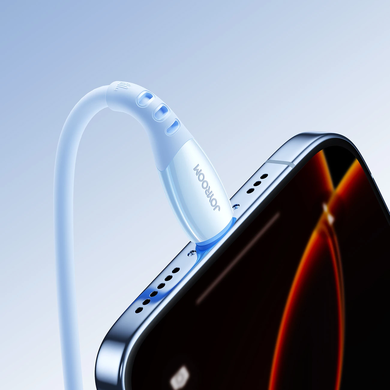 Kabllo USB-C në USB-C Joyroom S-A59 Vibrant Series 60W 1.2 m, blu