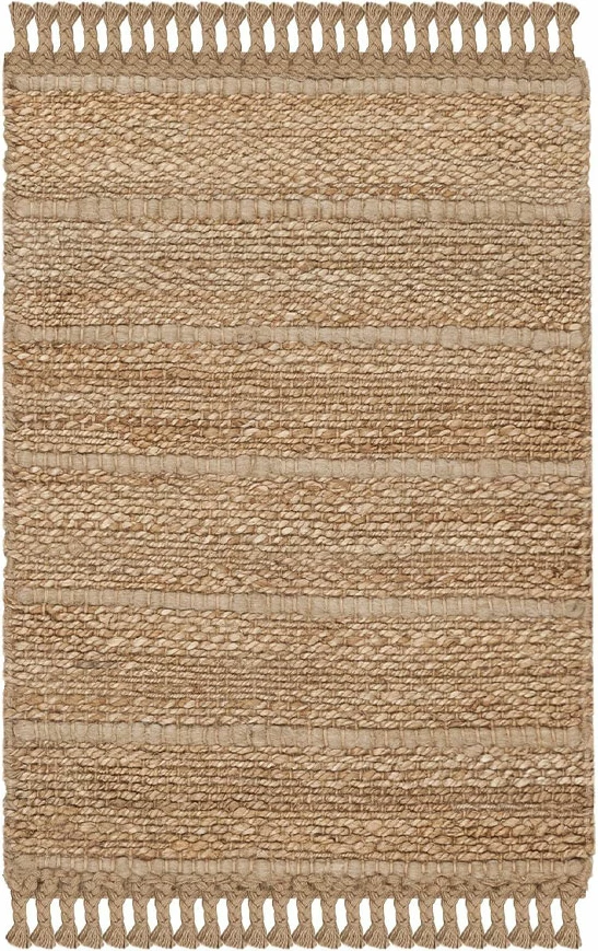 Qilim jute, ngjyrë kafe e çelët, 180x120cm