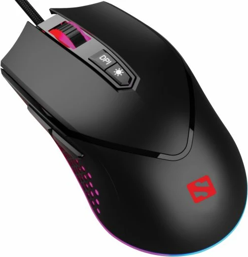 Maus gaming Sandberg Azazinator 6400 (640-20), 6400 DPI, USB, RGB, i zi