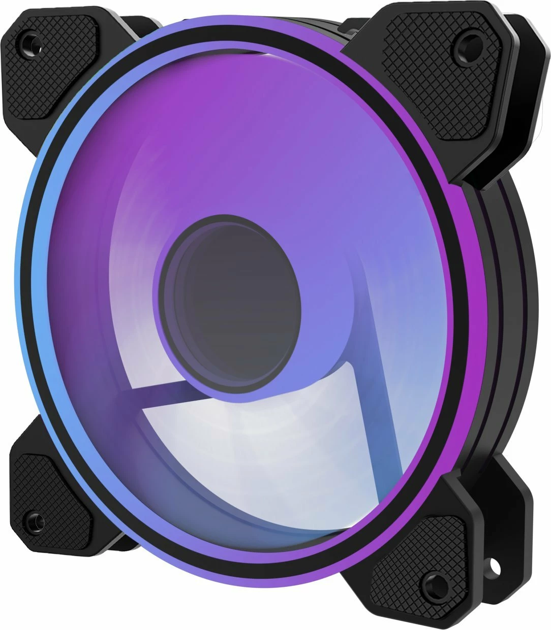 Ventilator kasë PREYON Eagle Eye 120mm PWM ARGB, set 3 copë, zi