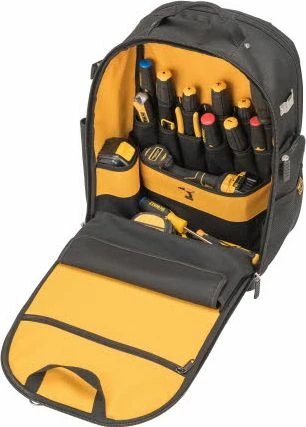 Çantë shpine për vegla Dewalt DWST81690-1, 40 L, 25 kg, 34x48x21 cm, zi/verdhe