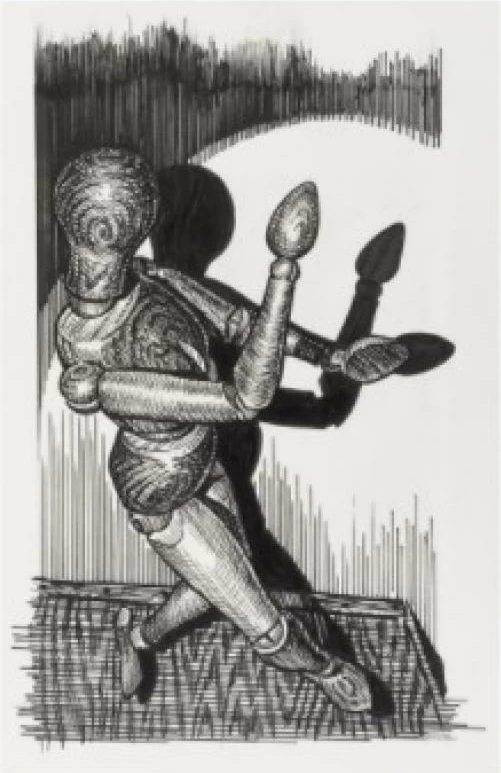 stilolaps me bojë Faber-Castell Pitt Artist Pen FC-167154, set 6 copë, e zezë