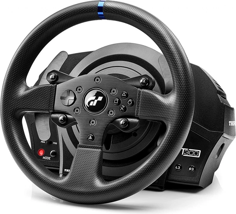 Timon garash Thrustmaster T300 RS GT Edition, 1080°, për PC/PS3/PS4/PS5, set me pedale T3PA, i zi