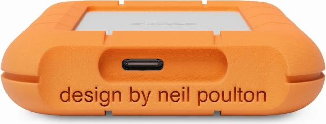 SSD e jashtme LaCie Rugged Mini STMF2000400 2TB USB-C (USB 3.2 Gen 2x2) portative e fortifikuar, portokalli
