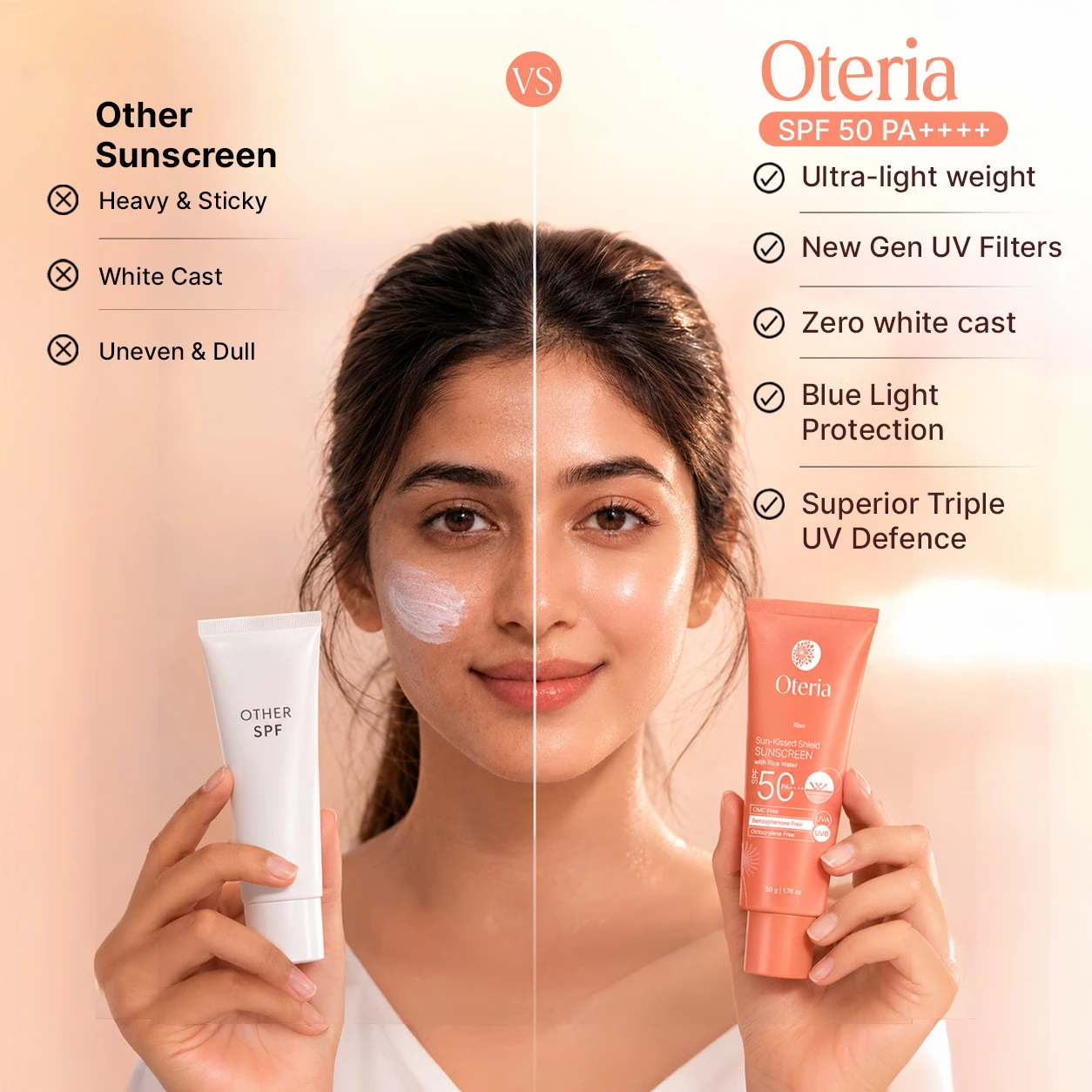 Oteria Sun-Kissed Shield SPF 50 PA++++