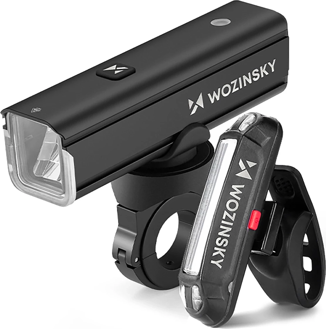 Set drita biçiklete Wozinsky WSBLB3, 1000 lm/100 lm, USB-C, e zezë