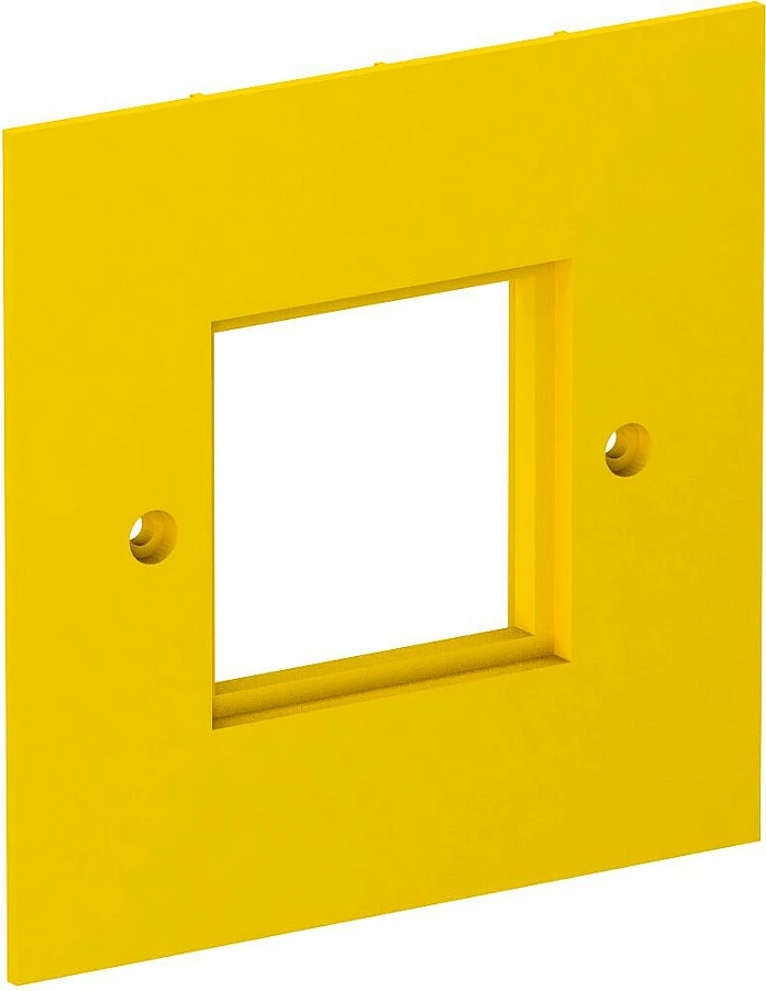 Pllakë mbuluese Bettermann OBO VHP4 6109840 për prizë Schuko 1-fishe, 94.5×94.5 mm, poliamid, e verdhë