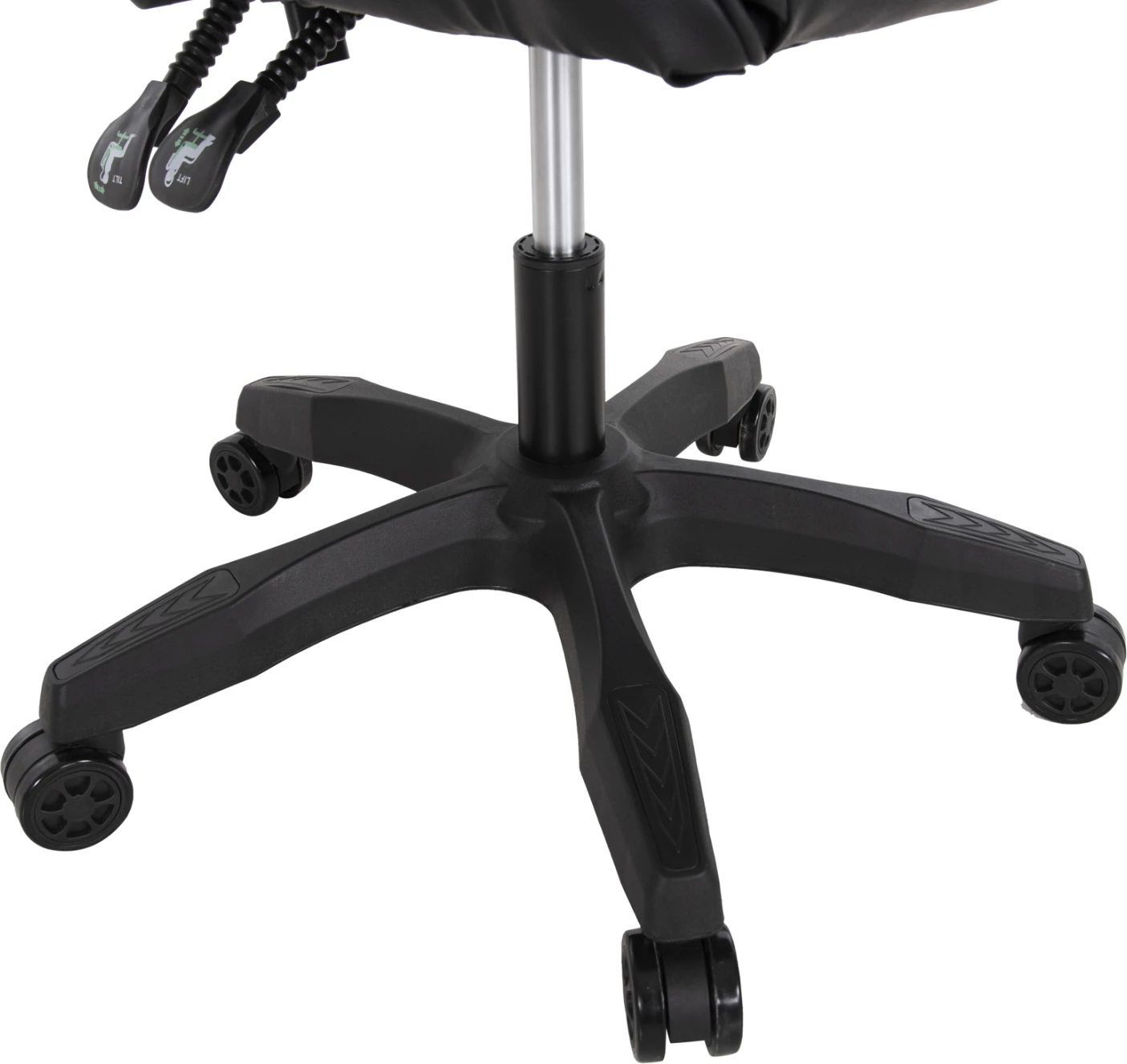 Karrige për lojëra MANCER FH1194, ngjyrë e zezë, PU-polipropilen, 59x69x125H cm