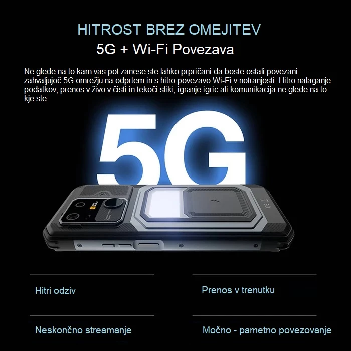 Celular AGM G3 Pro 12GB (+12GB) RAM / 512GB, kamerë termike, bateri 10000 mAh, zi/gri