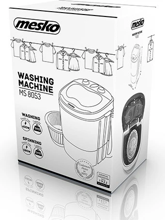 Makinë larëse për rroba Mesko Home MS 8053, 150W, 3kg, e bardhë/kaltër