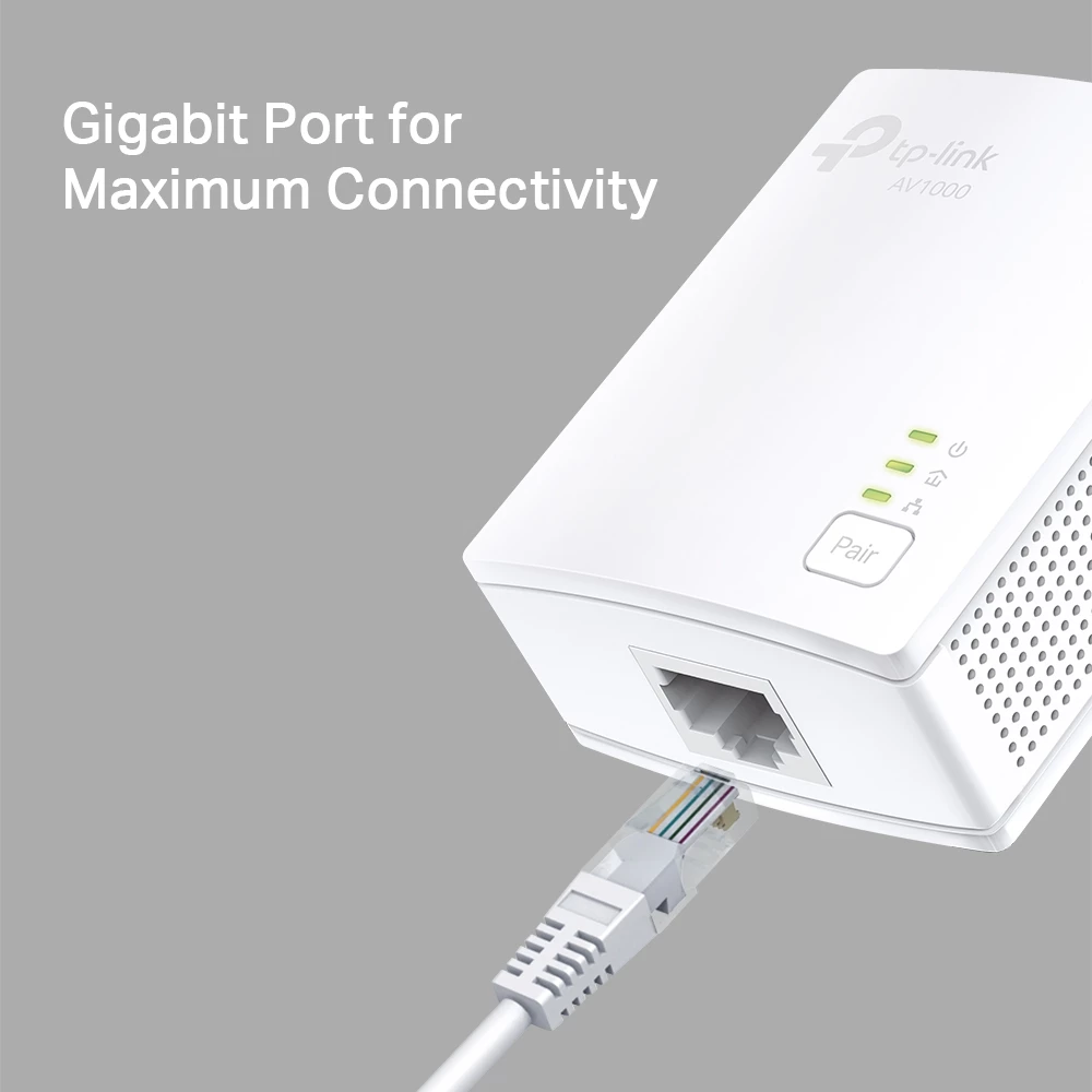 Adapter Powerline TP-Link TL-PA7017 KIT AV1000 1000 Mbps, 1x Gigabit LAN, set 2 copë, i bardhë