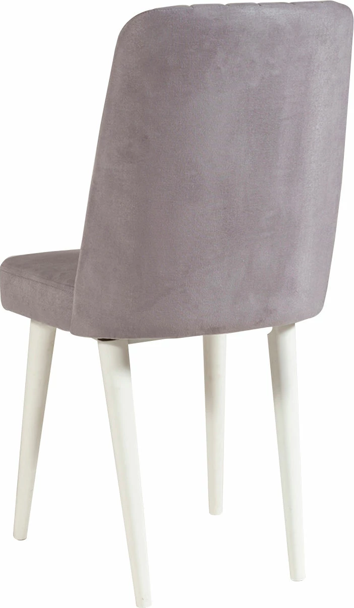 Set tavoline me karrige për ngrënie, e zgjatshme, Hanah Home, Vina e bardhë, Soho gri, 5 pjesë