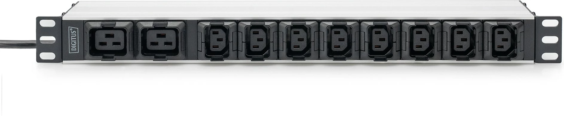 PDU Digitus 1U, 8x C13, 2x C19, alumini
