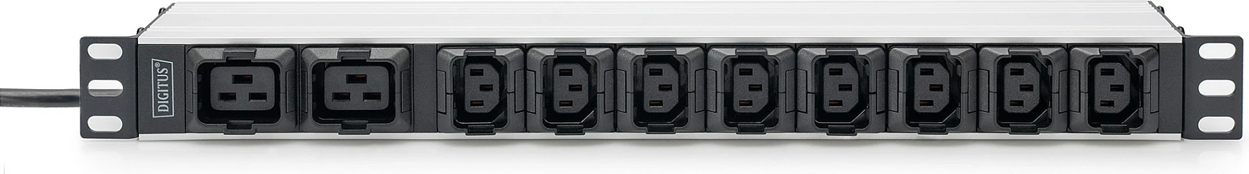 PDU Digitus 1U, 8x C13, 2x C19, alumini