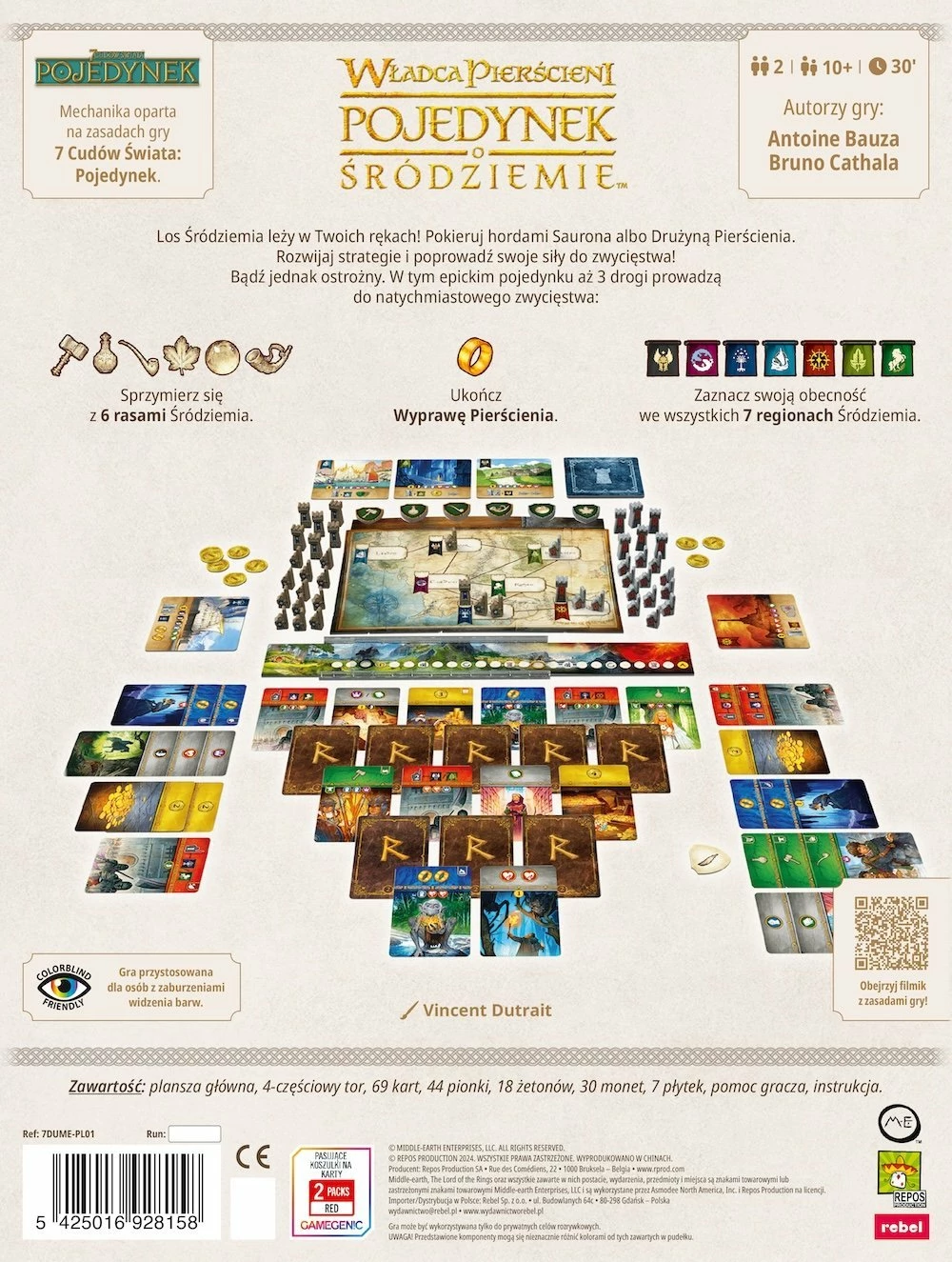 Lojë tavoline Rebel The Lord of the Rings: The Battle for Middle-earth, 2 lojtarë, 30 min, 10+, version polonisht