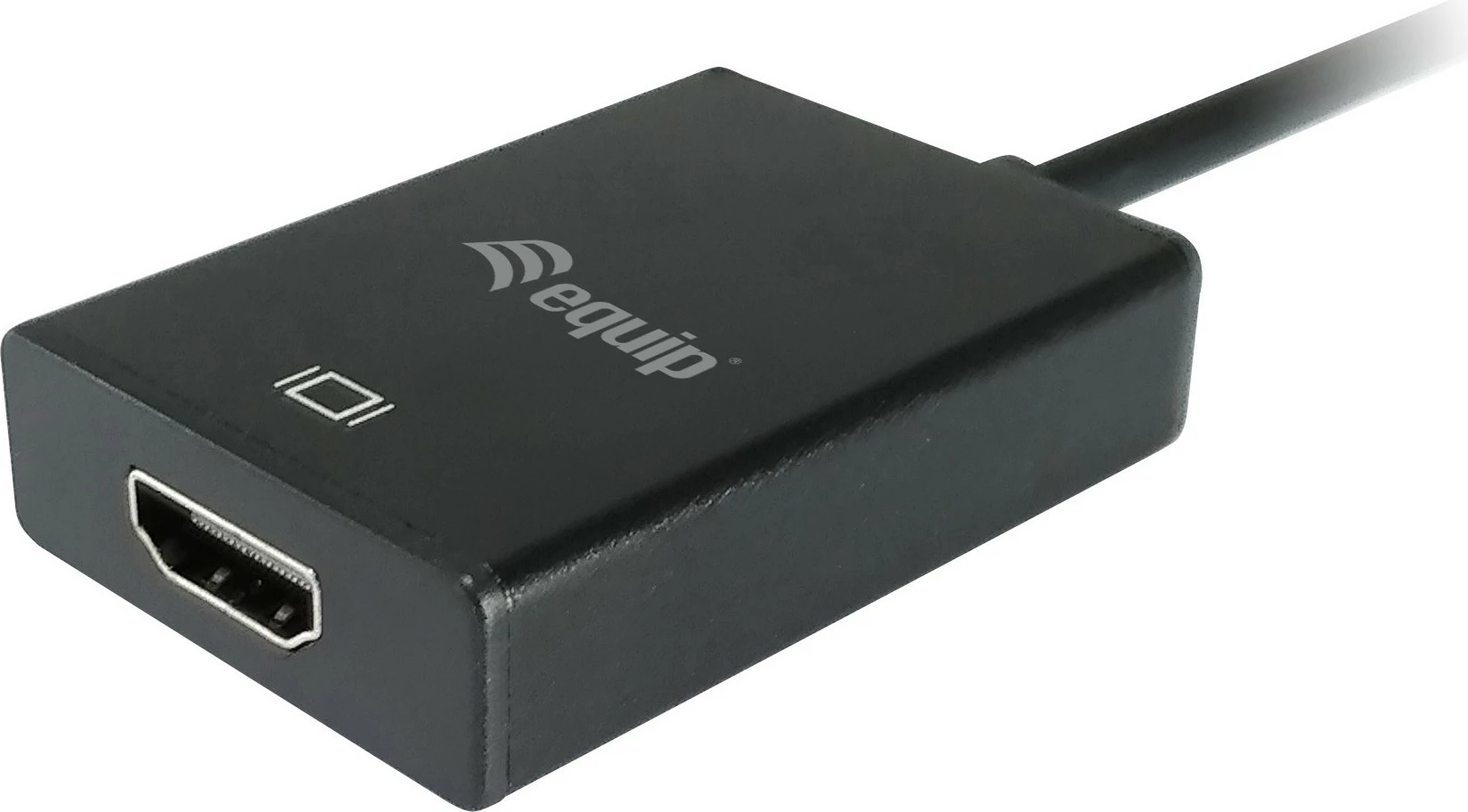 Adapter VGA në HDMI me Audio Equip, 0.2 m, i zi