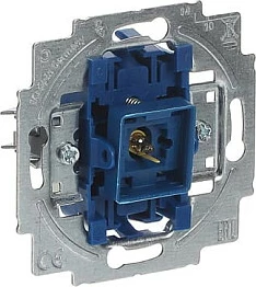 Ndërprerës muri Busch-Jaeger 2020 USGL, 1P, 250V, 10A, 71mm, blu metalike