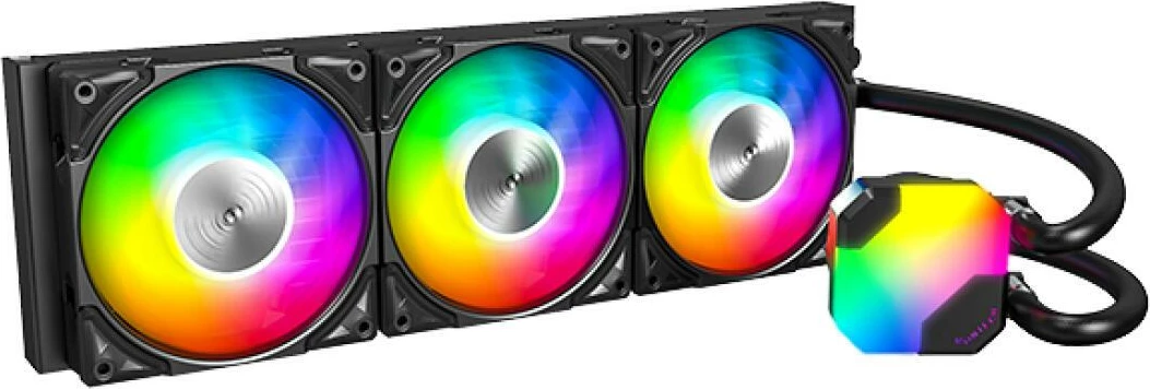 Ftohës uji AIO Montech HyperFlow ARGB 360, radiator 360mm, ARGB, i zi, 1 copë