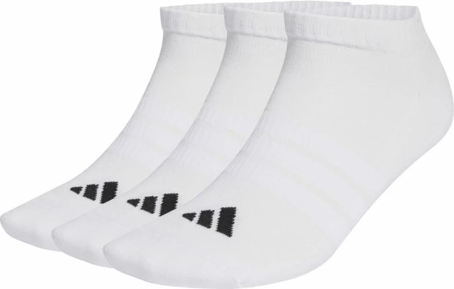 Çorape të shkurtra adidas Cushioned Essentials JZ0535, të bardha, set prej 3 palë