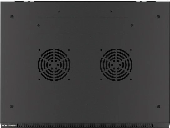 Kabinet rrjeti për mur Lanberg WF01-6412-10B, 12U, 600x450mm, xham, i zi