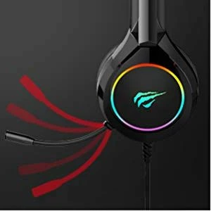 Kufje gaming HAVIT Gamenote HV-H2232d, RGB LED, mikrofon, 3D surround, 50mm, me kabllo 2.2m, të zeza