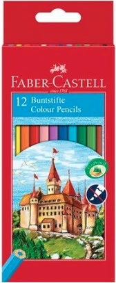 Set lapsa ngjyruese Faber-Castell 120112, 12 copë, multingjyrëshe