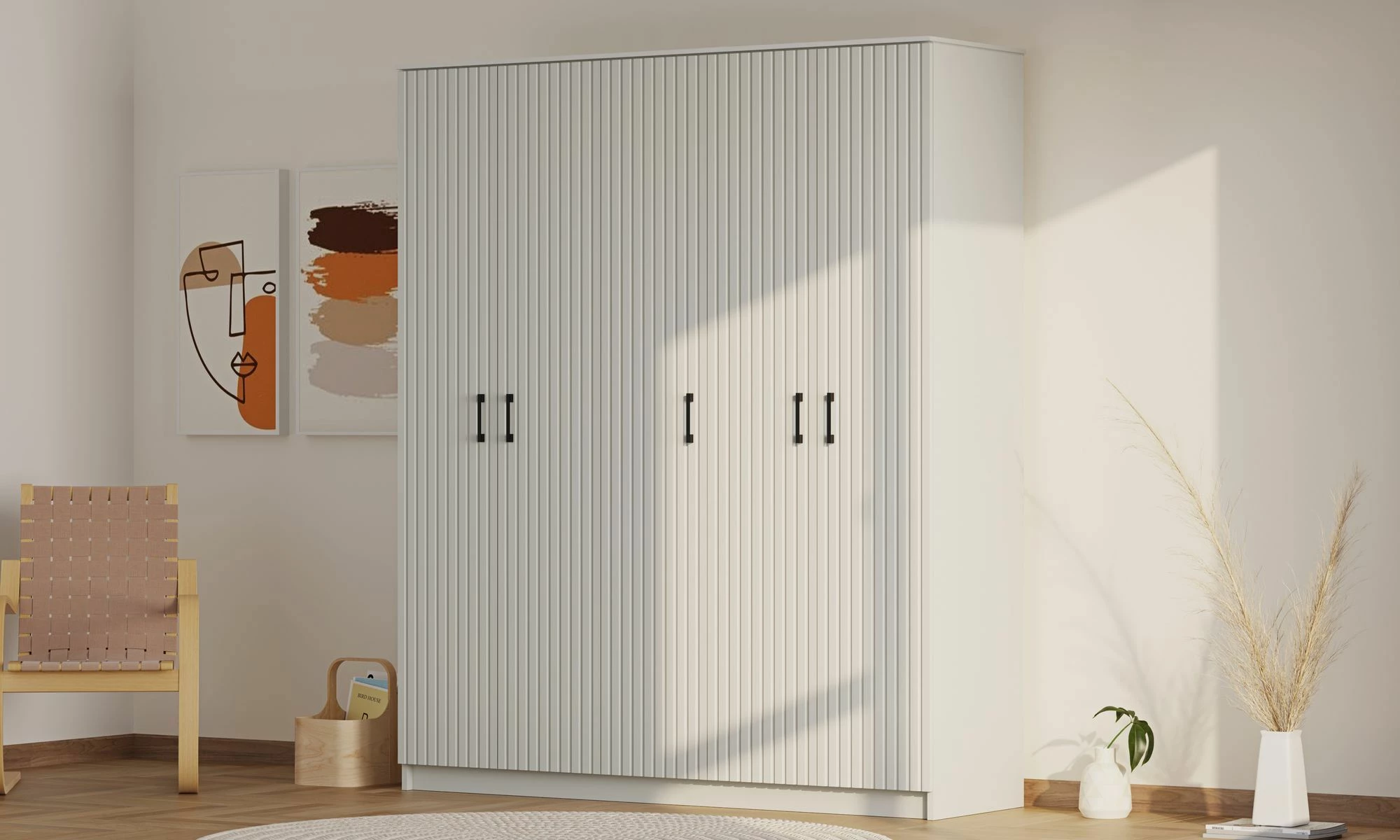 Dollap Skye Decor, ngjyrë e bardhë mat, Rb-185-05