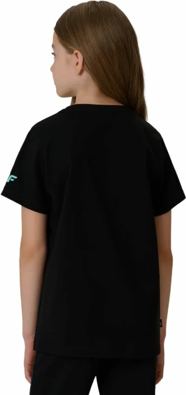Maicë për vajza 4F F2938 4FJWSS26TTSHF2938, e zezë [Madhësia: 128 cm]
