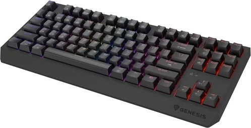 Tastierë mekanike Genesis Thor 230 TKL, pa kabllo, RGB, Outemu Silent Lemon, e zezë