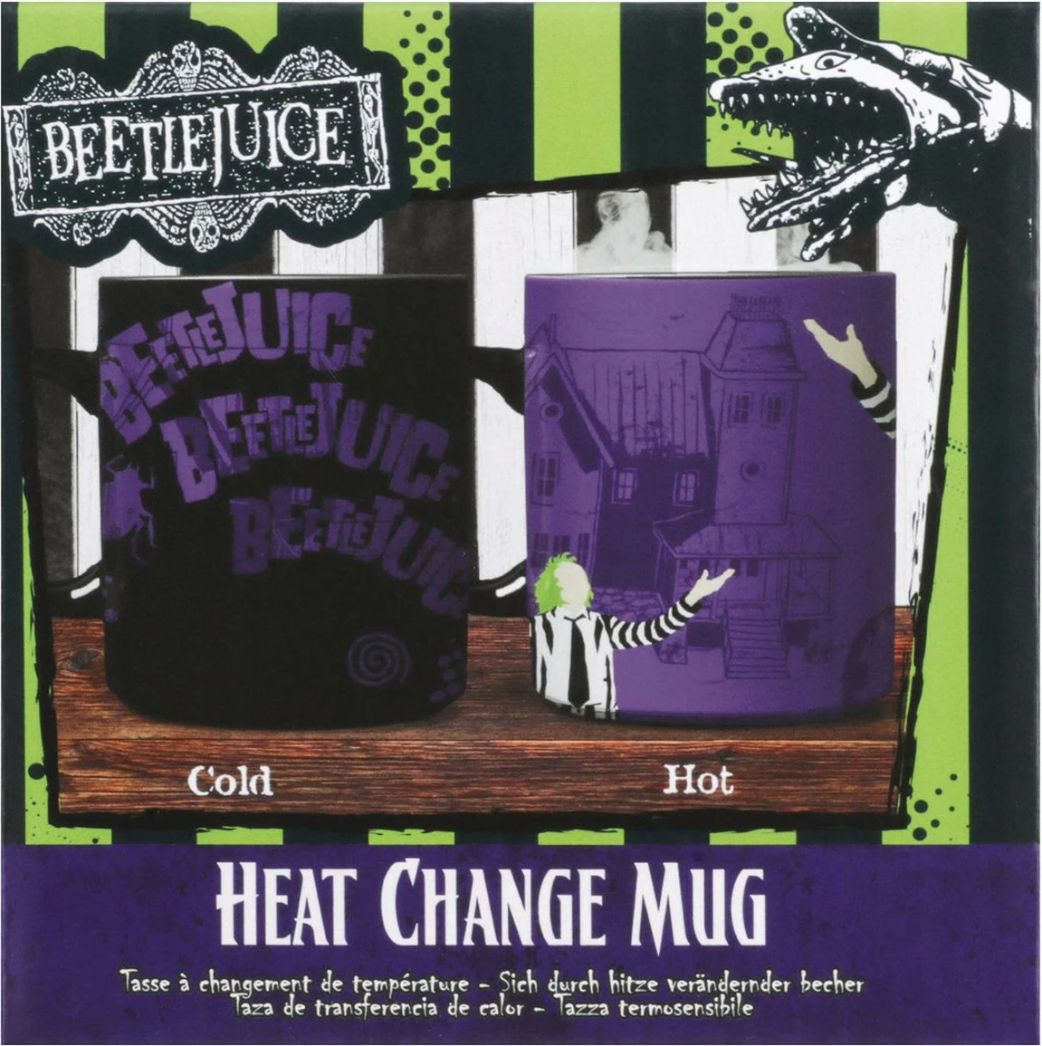 Filxhan Paladone Beetlejuice XL, 550 ml, heat-change, i zi/vjollcë