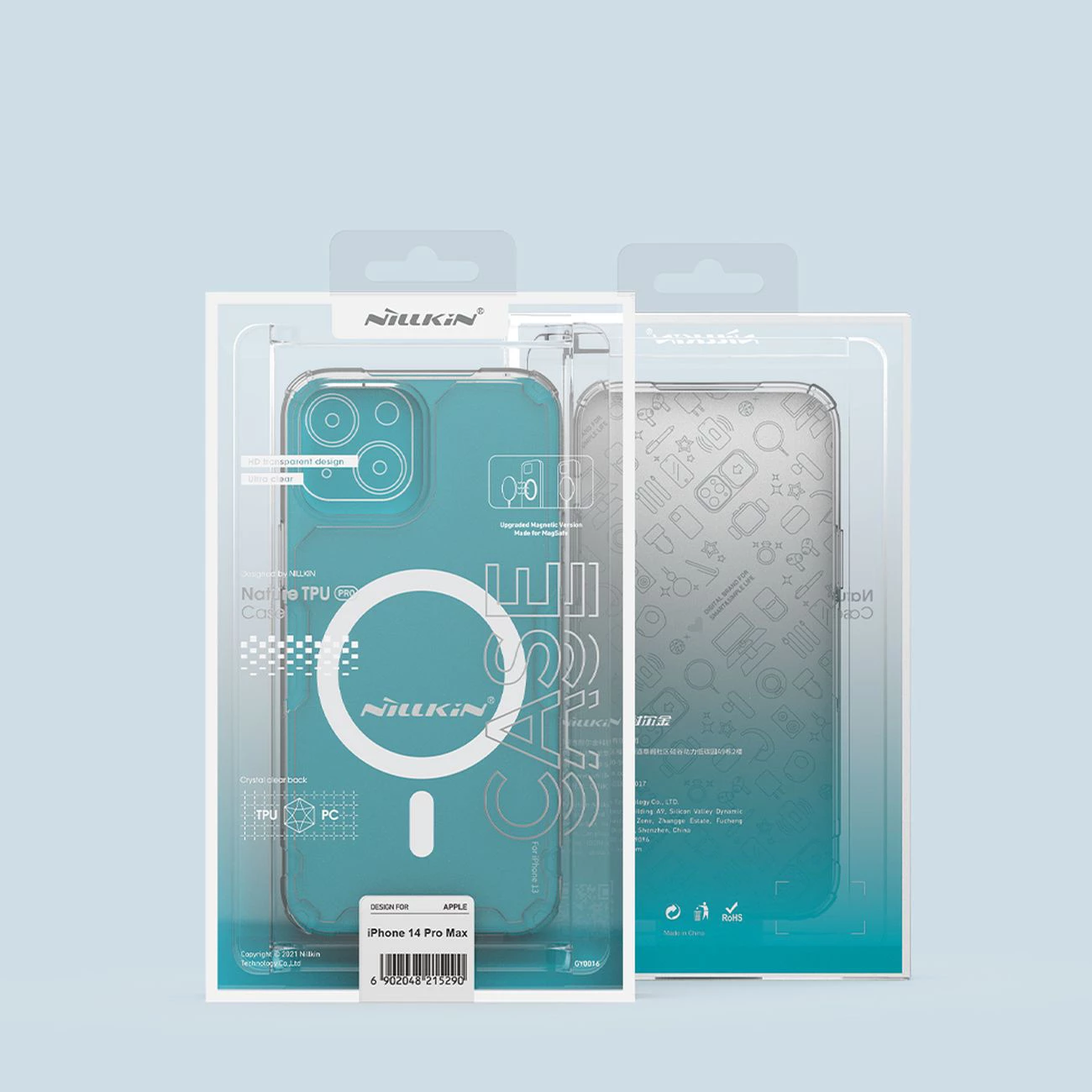 Mbështjellës Nillkin Nature Pro për iPhone 15 Pro Max me MagSafe, blu