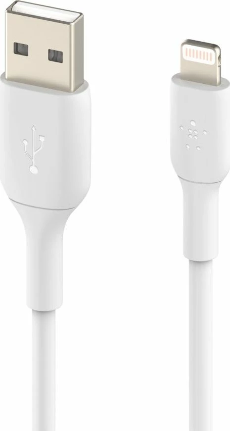 Kabllo Belkin USB-A në Lightning CAA001bt2MWH 2 m USB 2.0, e bardhë