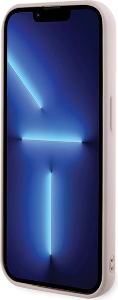 Mbështjellës Karl Lagerfeld 3D Rubber Glitter Logo për iPhone 15 Pro Max, rozë