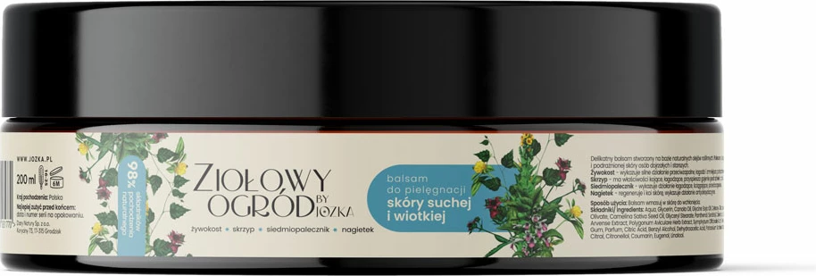 Balsam për trup Jozka për lëkurë të thatë dhe të lirshme, 200ml