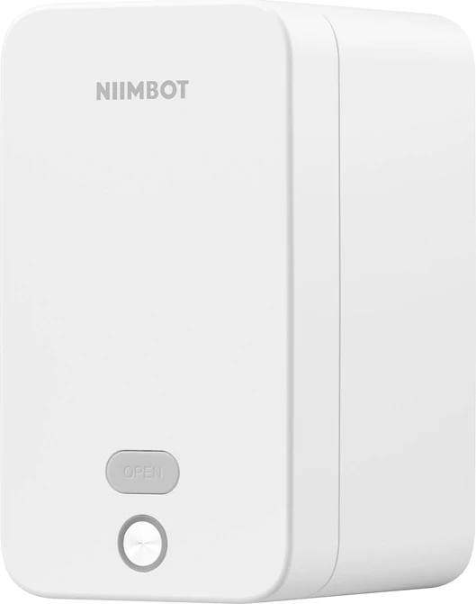 Printer etiketash portativ, NIIMBOT K2, Bluetooth, gjerësi 20–60 mm, rrotull Ø110 mm deri 1300 etiketa, USB-B, i bardhë