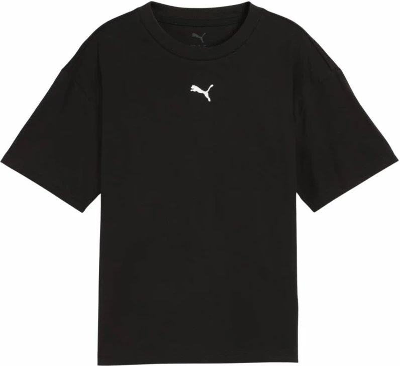 Maicë për fëmijë Puma ESS Centered Cat Logo Boxy Tee 685131-01, e zezë [Madhësia: 164 cm]