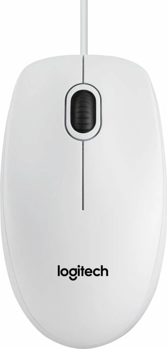 Maus Logitech B100, optik, USB, 800 dpi, e bardhë