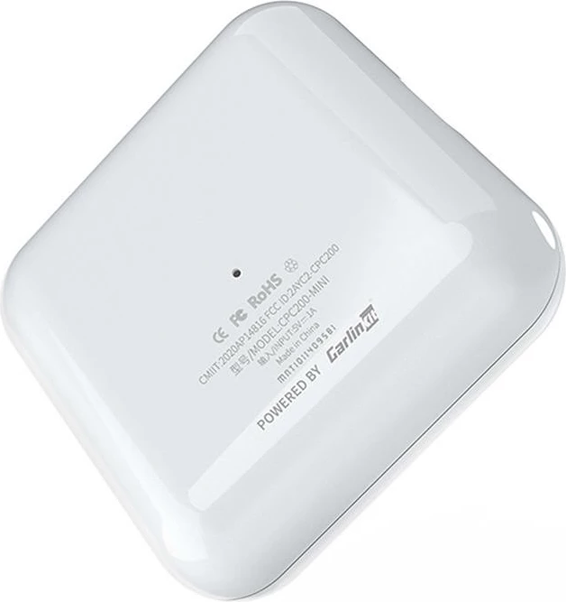 Adapter wireless Carlinkit CPC200-U2W Mini për Apple CarPlay, i bardhë