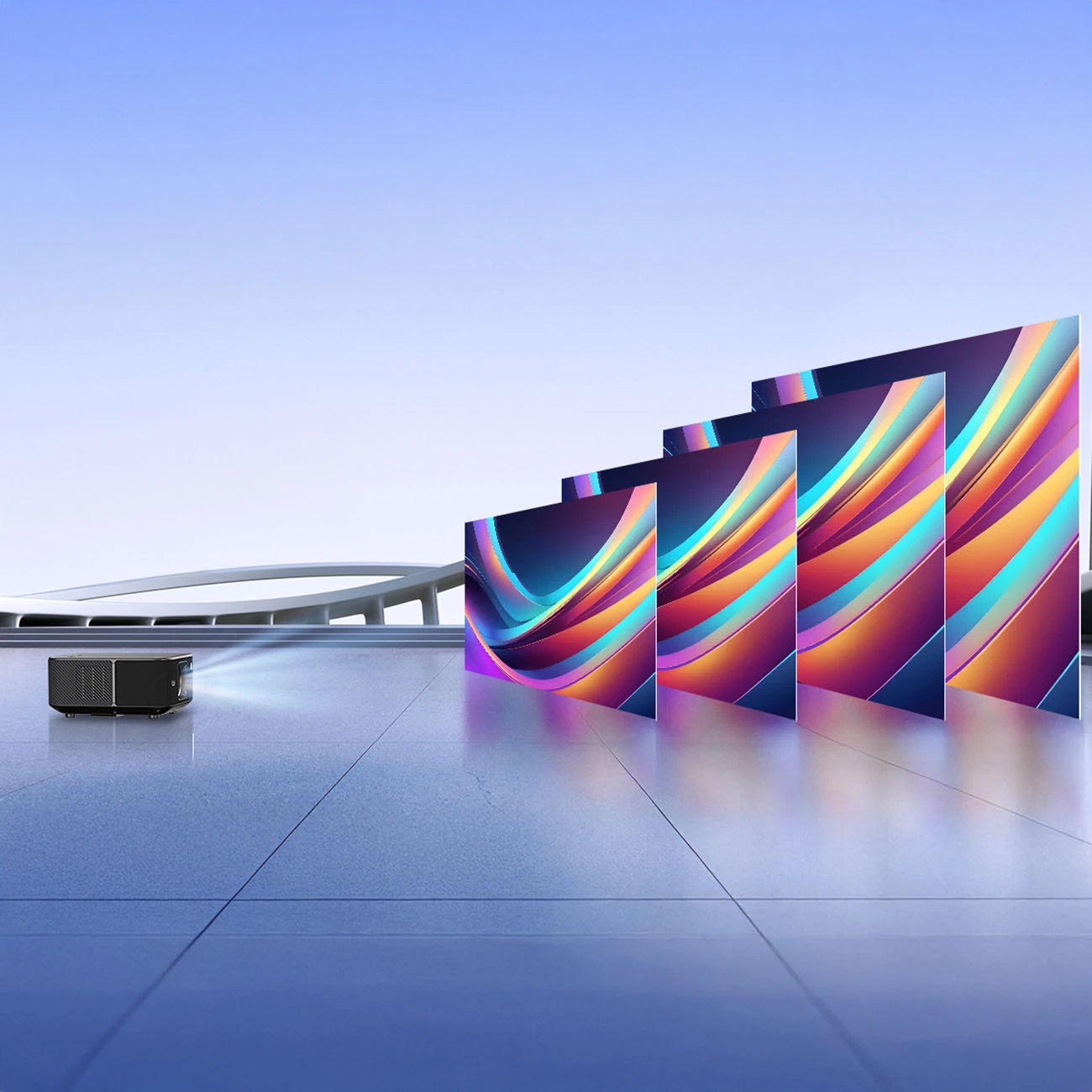 Projektor multimedial Yaber K3 Pro me JBL altoparlantë dhe subwoofer, FullHD 1080p, i zi