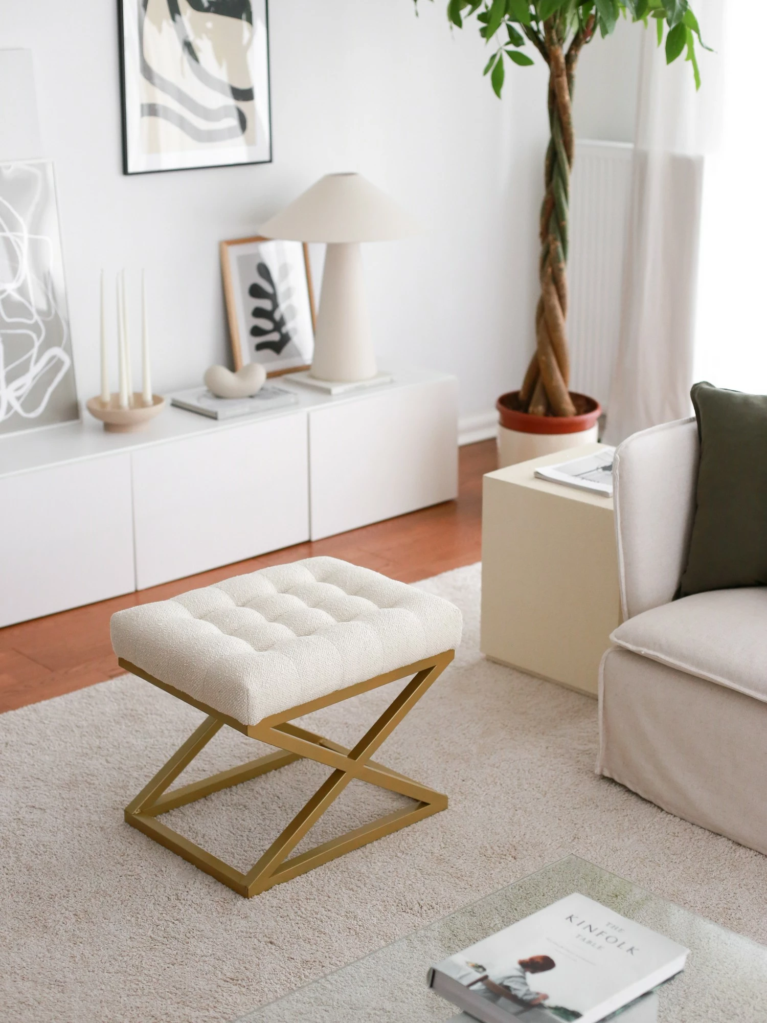 Puf Atelier del Sofa, Altin Capraz, krem