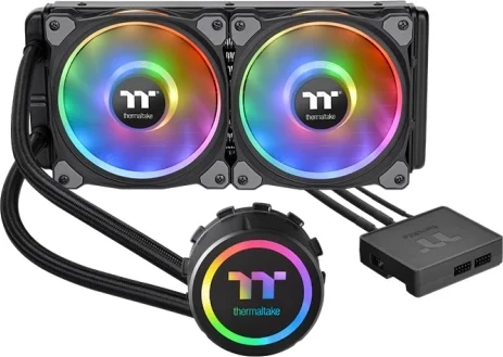 Ftohës uji Thermaltake Floe DX RGB 240, RGB, 2 ventilatorë, i zi