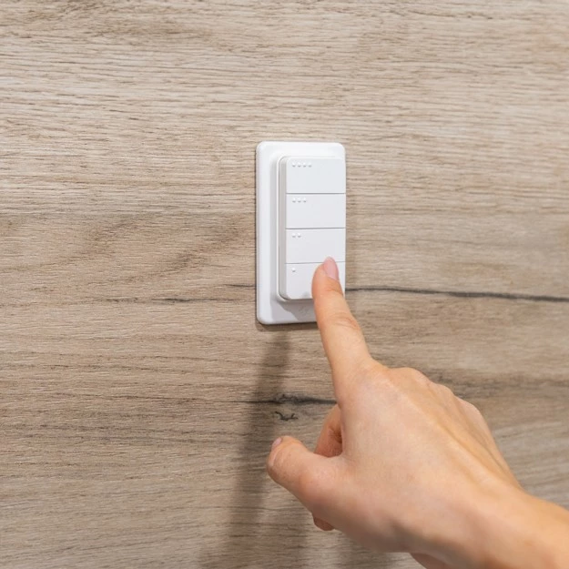 Buton i mençur Shelly Blu RC Button 4, Bluetooth, i bardhë