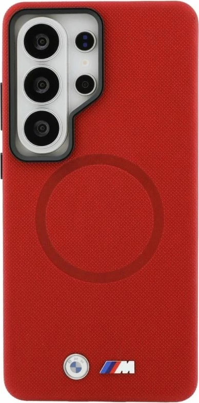 Case BMW M Metal Logo MagSafe për Samsung Galaxy S26 Ultra, e kuqe