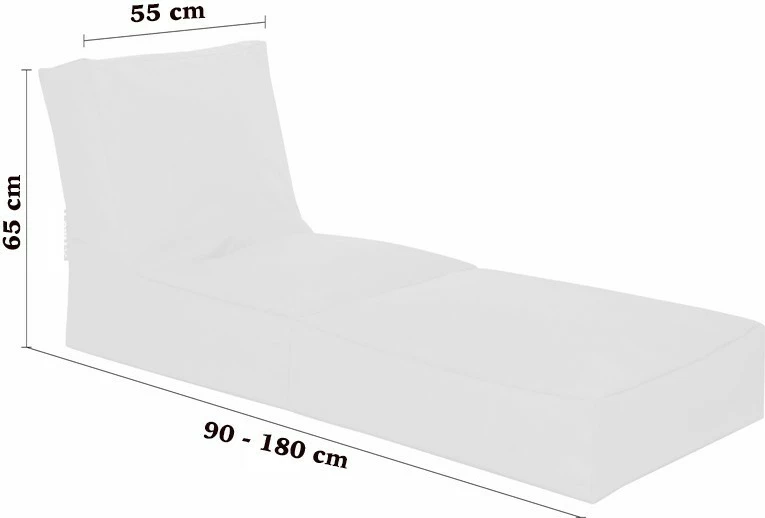 Qese për ulje në kopsht, ngjyrë e kuqe, Atelier del Sofa, shtrat pouf
