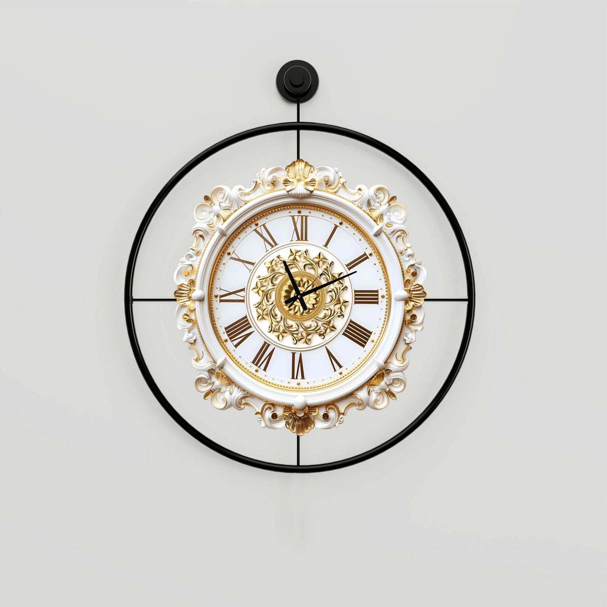 Orë muri dekorative prej metali, Wallity, Mclock-00119