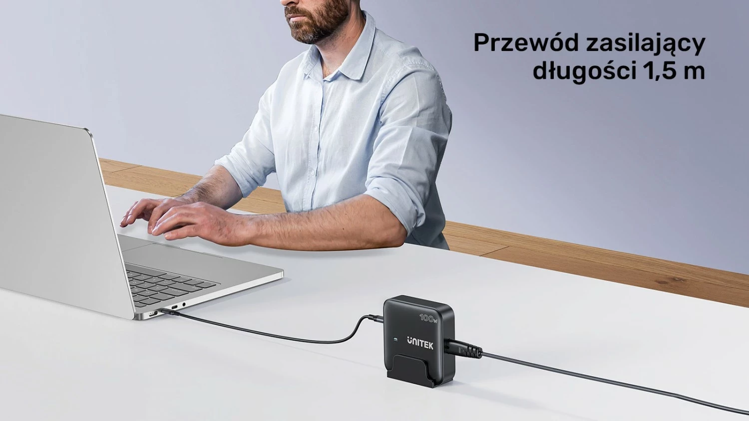 Karikues Unitek GaN 100W 2xUSB-A 2xUSB-C, i zi