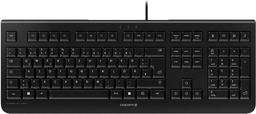 Tastierë Cherry KC 1000 SL, USB me kabllo, full-size, QWERTZ (Sllovenisht), e zezë