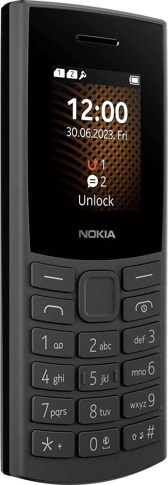 Celular me tasta Nokia 105 TA-1691 (2024) 2nd Gen, Dual SIM 4G, ekran 1.8", bateri 1450 mAh, USB-C, i zi