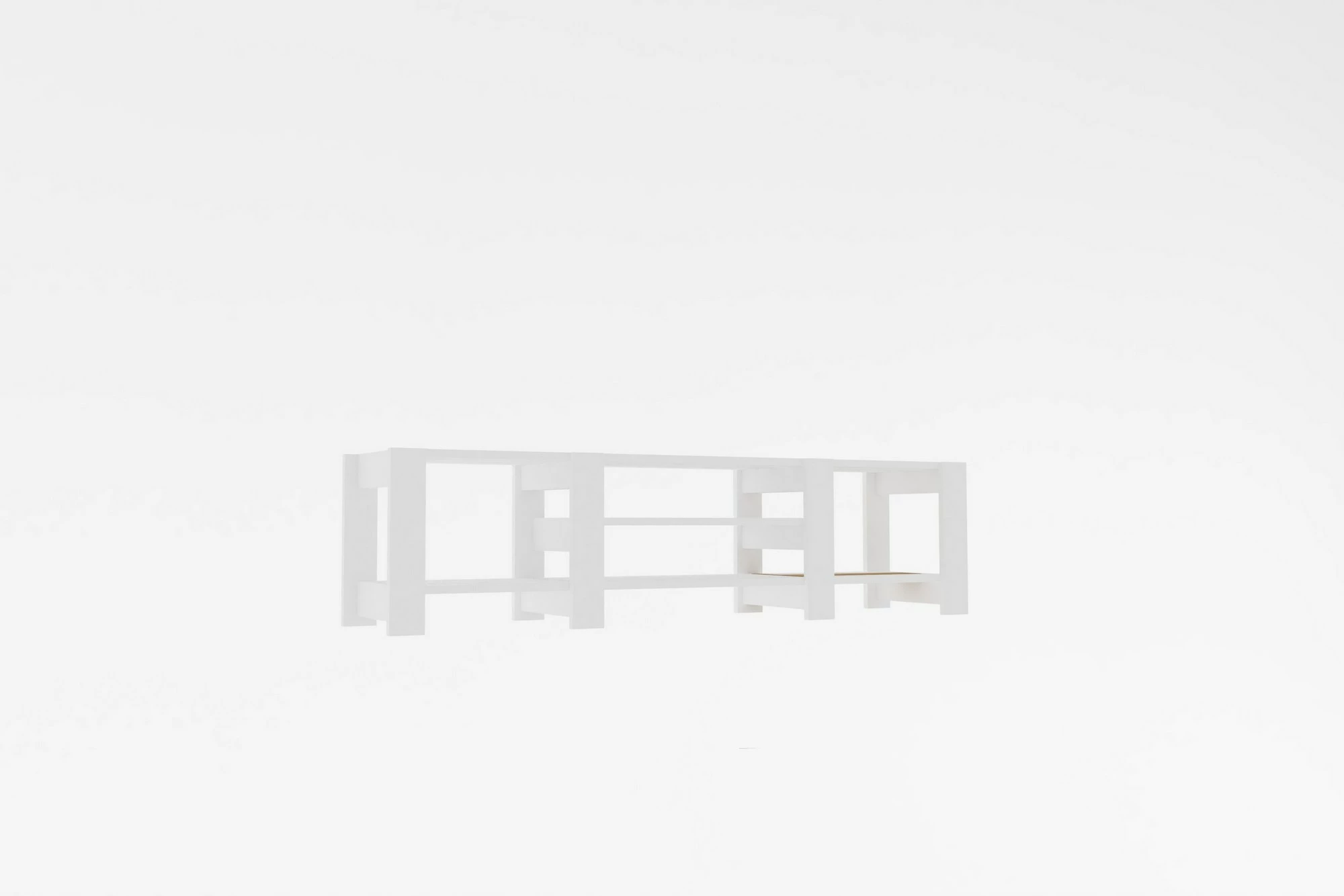 Komodë për TV, ngjyrë e bardhë, Skye Decor